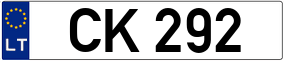 Trailer License Plate